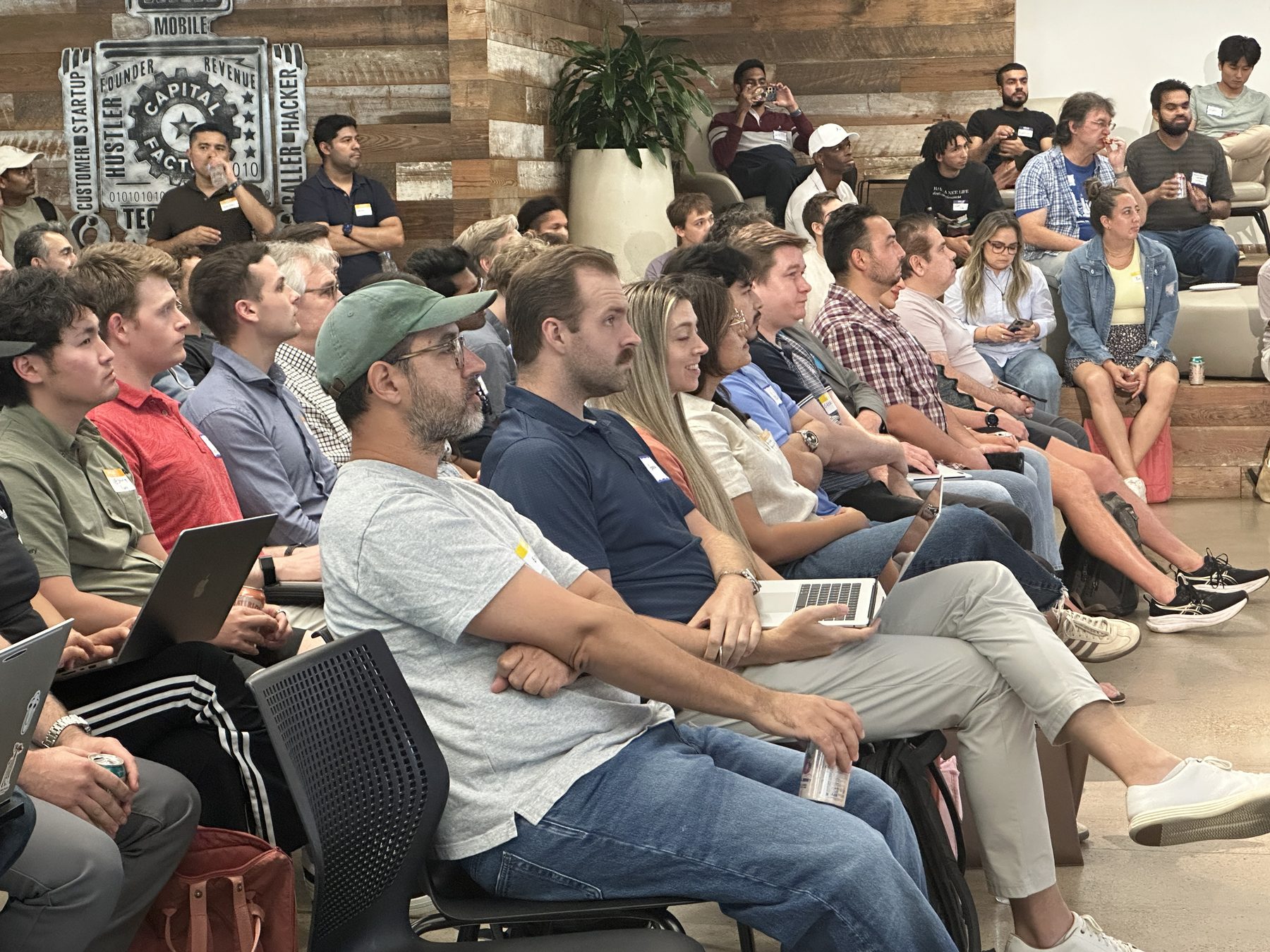 Standing room only at the Claude Code meetup, Station Austin, July 13 2026