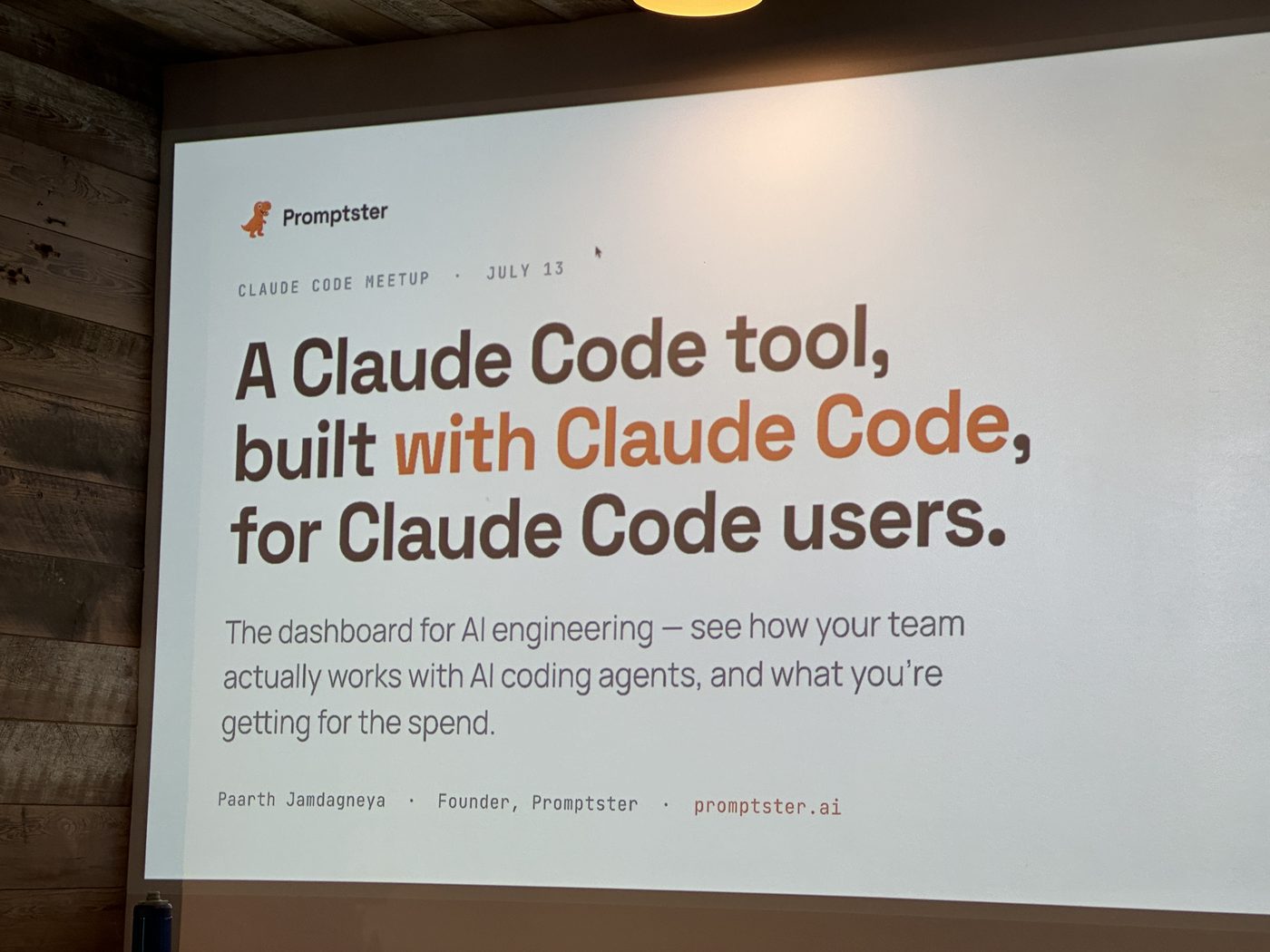Promptster title slide