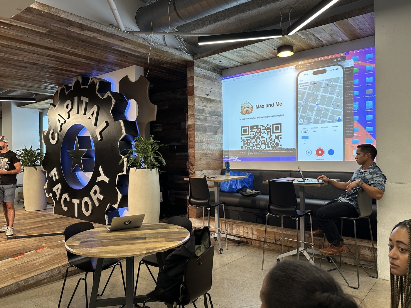 Networking under the Capital Factory gear